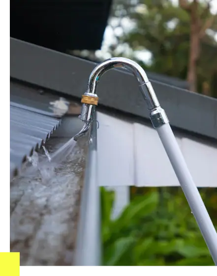 Gutter Cleaning Process