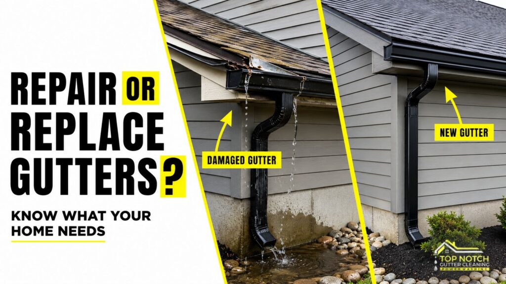 Repair or Replace Gutters